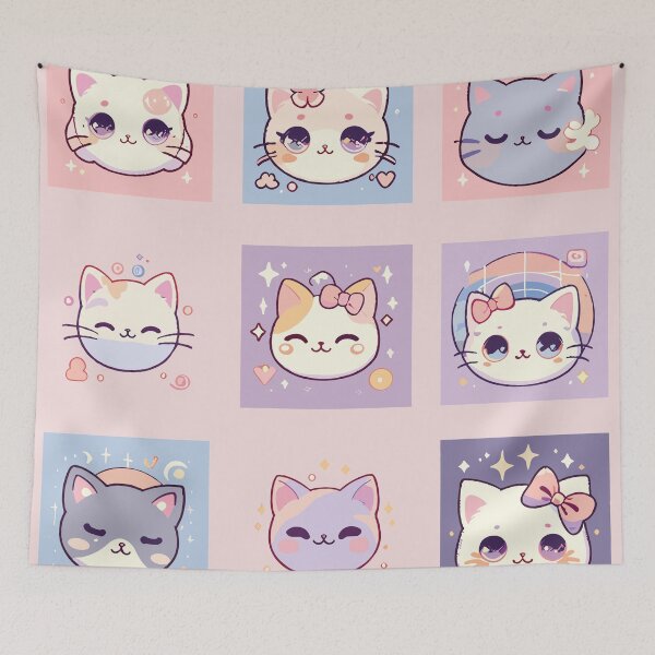 Item preview, Copy of Assorted Cat Faces designed and sold by bihtti.