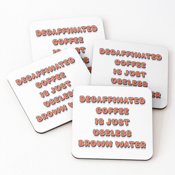 Item preview, Decaffinated coffee cool funny vintage retro humor quote designed and sold by Naumovski.