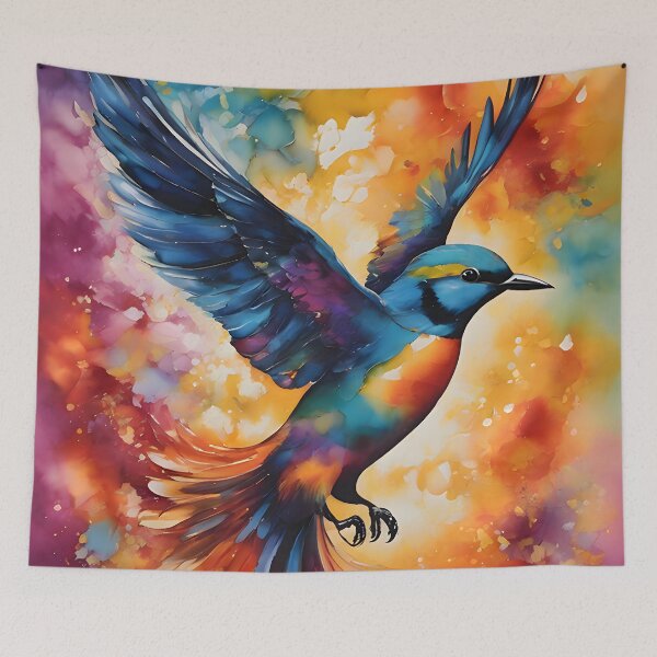 Item preview, Flight of Joy: A Whimsical Journey Beneath the Sun's Embrace designed and sold by puravidavisions.