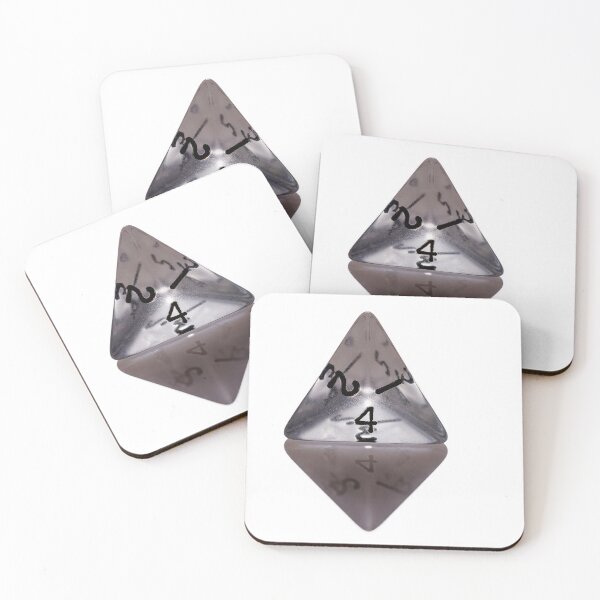 Item preview, A transparent 4-sided gaming dice on a white background designed and sold by Giuseppe Cammino.