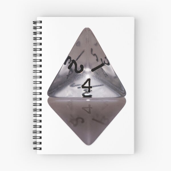 Item preview, A transparent 4-sided gaming dice on a white background designed and sold by Giuseppe Cammino.