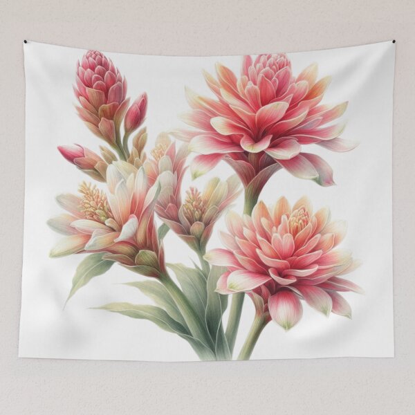 Item preview, Watercolor painting of ginger flower 08 designed and sold by I-HERE.