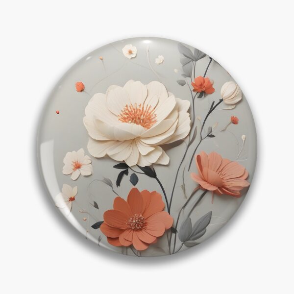 Item preview, Expertly Crafted 3D Floral Minimalism for T-shirt Elegance" designed and sold by Manoj Kumar  Mandali.