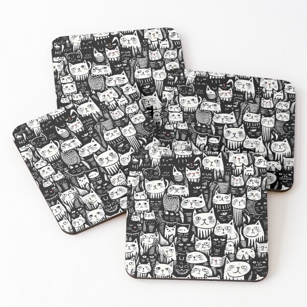 Item preview, Kitty Joke Cats in a Grid designed and sold by HisoTorDesign.