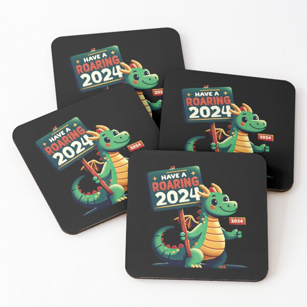 Item preview, Cheerful Dragon Welcoming New Year 2024 designed and sold by MAPDDesigns.