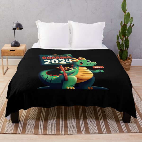 Item preview, Cheerful Dragon Welcoming New Year 2024 designed and sold by MAPDDesigns.