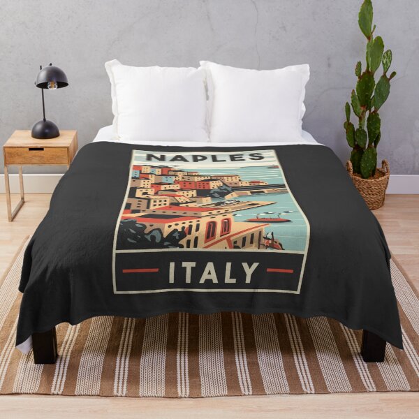 Item preview, A Vintage Travel Art of Naples - Italy  designed and sold by GoodOldVintage.