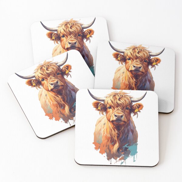 Item preview, Majestic Highland Cow Portrait designed and sold by Nalaxation.
