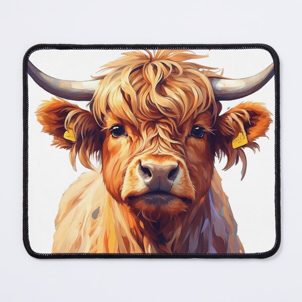 Item preview, Majestic Highland Cow Portrait designed and sold by Nalaxation.