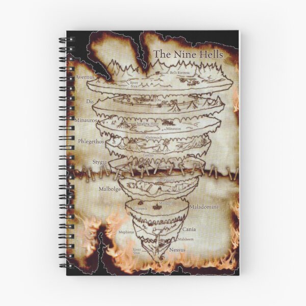 Item preview, Mapa de Los Nueve Infiernos designed and sold by Filox.