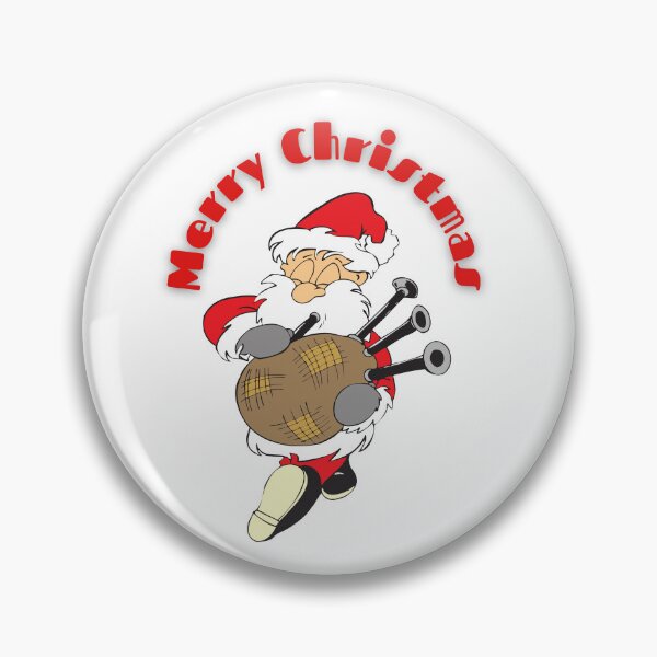 Item preview, Santa Claus with bagpipes designed and sold by S-and-W-4ever.