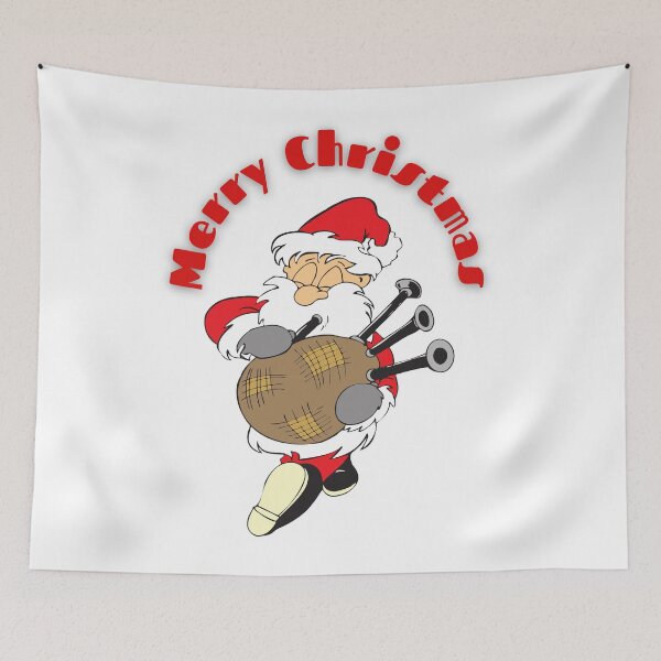 Item preview, Santa Claus with bagpipes designed and sold by S-and-W-4ever.