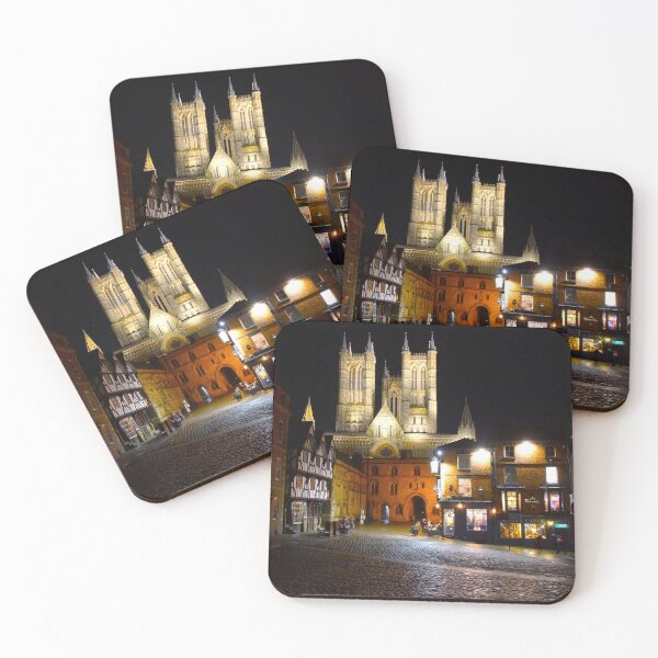 Item preview, Lincoln Cathedral (UK) at night designed and sold by EastofAngland.