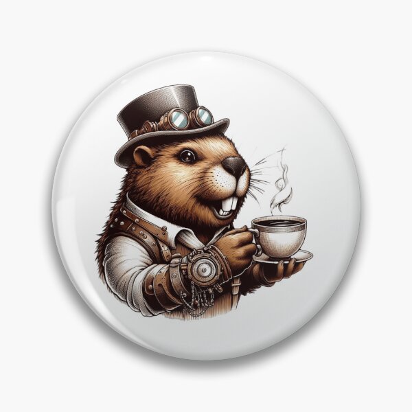 Item preview, Steampunk Beaver Brewing Timeless Elixirs designed and sold by HeadTurningArt.