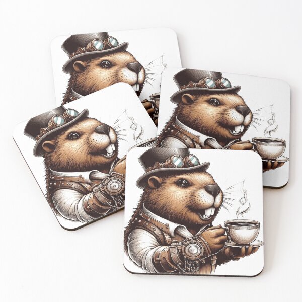 Item preview, Steampunk Beaver Brewing Timeless Elixirs designed and sold by HeadTurningArt.