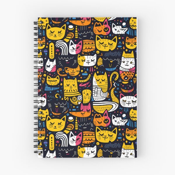 Item preview, Kitty Joke Cats in a Seamless Pattern designed and sold by HisoTorDesign.