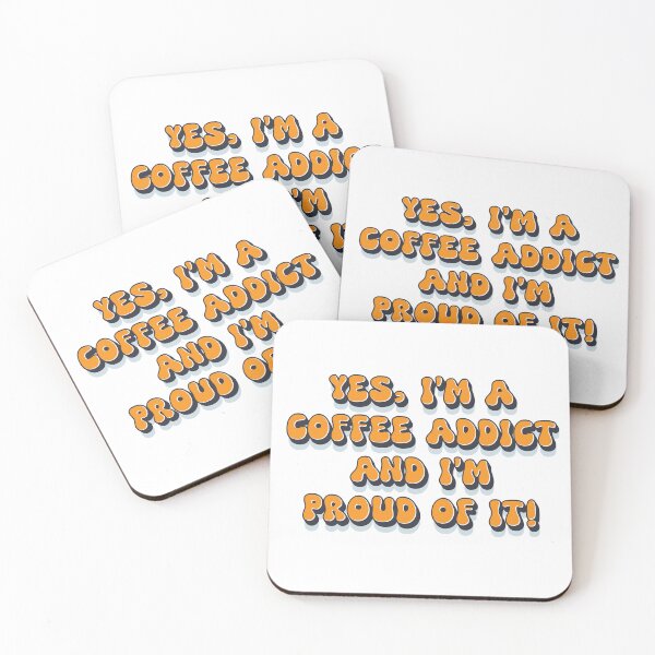 Item preview, Proud coffee addict funny retro 1980s humor saying designed and sold by Naumovski.