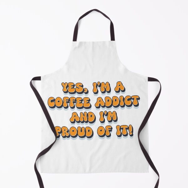 Item preview, Proud coffee addict funny retro 1980s humor saying designed and sold by Naumovski.