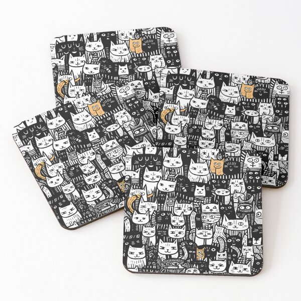 Item preview, Kitty Joke Cats in a Mosaic designed and sold by HisoTorDesign.