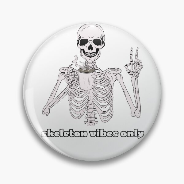 Item preview, X-Ray Skeleton vibes only funny sticker designed and sold by NatalieArtiste.