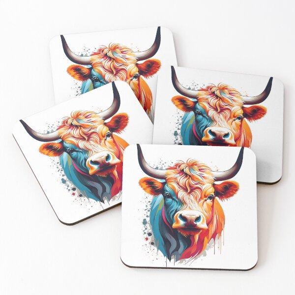Item preview, Vibrant Highland Cow designed and sold by Nalaxation.