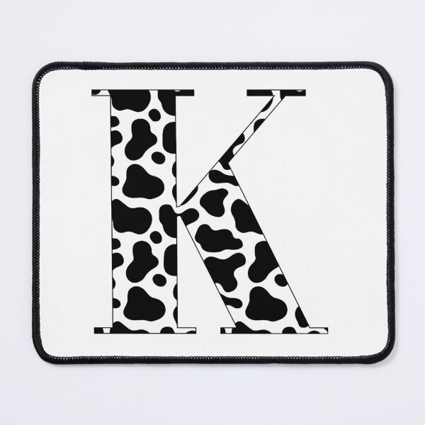 Item preview, Letter K Cow Print Initial designed and sold by NimuehArt.