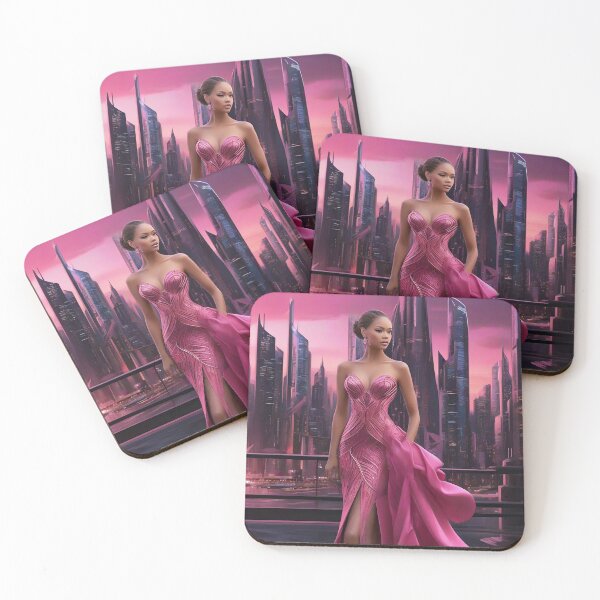 Item preview, Vibrant Hot Pink Girl Artistry - Unique Designs for Trendsetters designed and sold by Fafa ND.