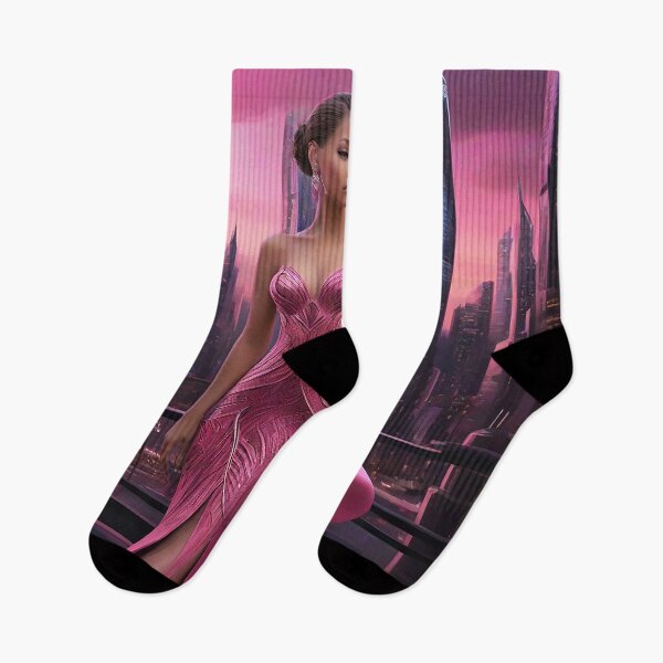 Item preview, Vibrant Hot Pink Girl Artistry - Unique Designs for Trendsetters designed and sold by Fafa ND.