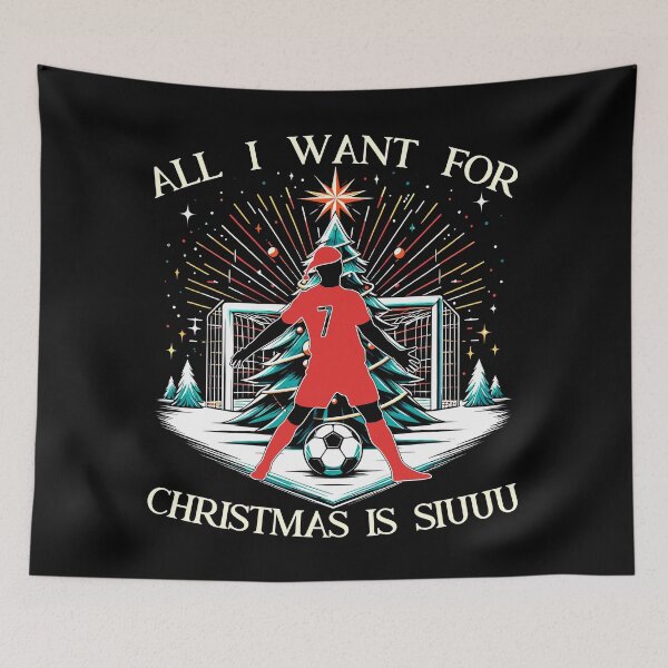 Item preview, All I Want For Christmas Is Siuuu CR7 fans Christian Ronaldo Xmas designed and sold by Dolphin Graphic.