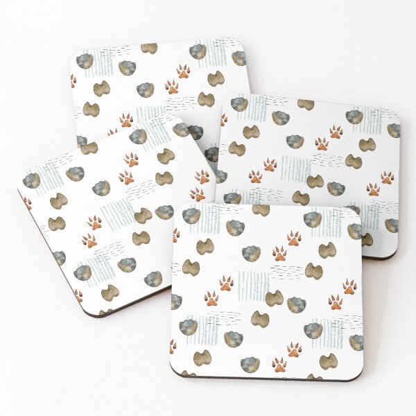 Item preview, Watercolor paw pattern. designed and sold by tapilipa.