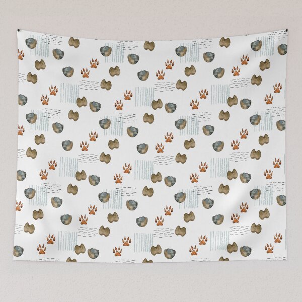 Item preview, Watercolor paw pattern. designed and sold by tapilipa.