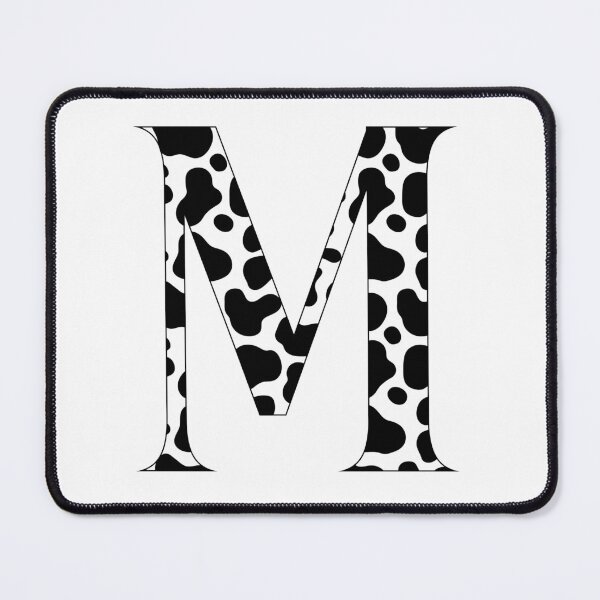 Item preview, Letter M Cow Print Initial designed and sold by NimuehArt.