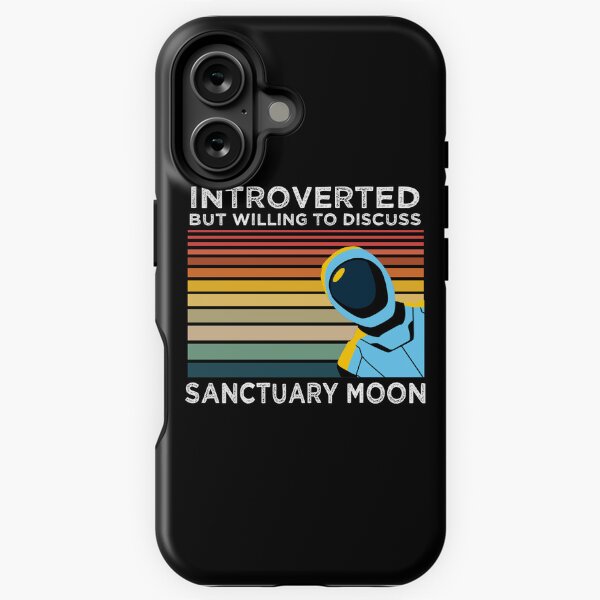 Vista previa del artículo con la obra «Introvertido pero dispuesto a hablar sobre Sanctuary Moon», diseñado y vendido por jutulen.