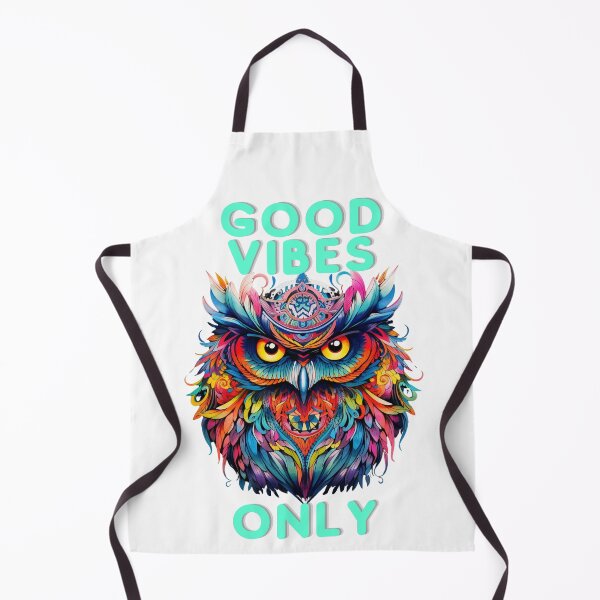 Item preview, Good Vibes Only Owl sticker designed and sold by NatalieArtiste.