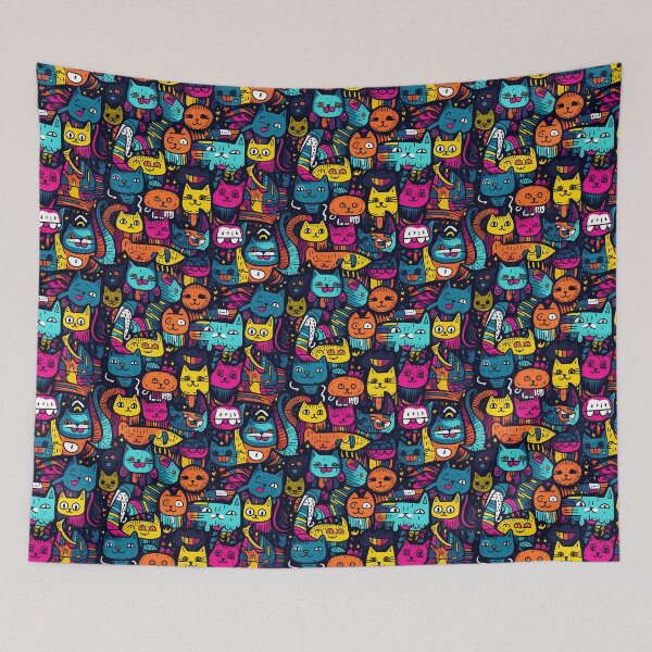 Item preview, Kitty Joke Cats in the Astral Plane designed and sold by HisoTorDesign.