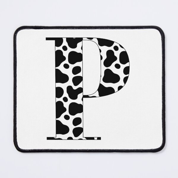 Item preview, Letter P Cow Print Initial designed and sold by NimuehArt.