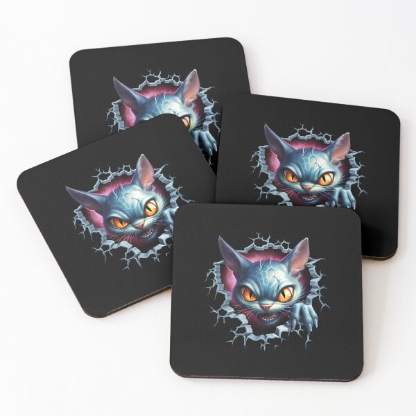 Item preview, Angry Cat in Hole: Expressive Feline Fury in a Unique Setting designed and sold by hamishby.