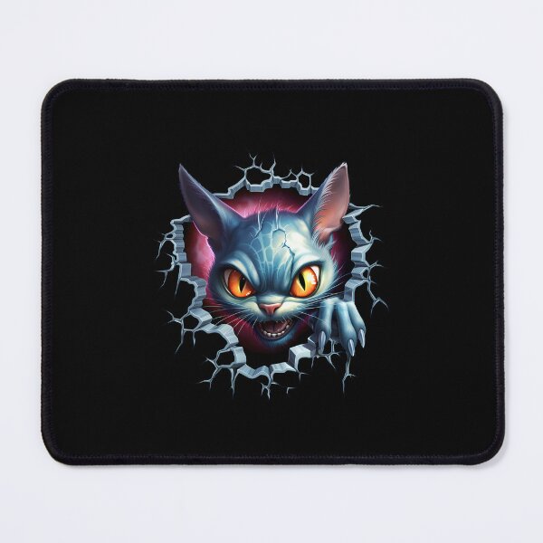 Item preview, Angry Cat in Hole: Expressive Feline Fury in a Unique Setting designed and sold by hamishby.