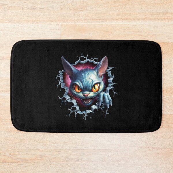 Item preview, Angry Cat in Hole: Expressive Feline Fury in a Unique Setting designed and sold by hamishby.