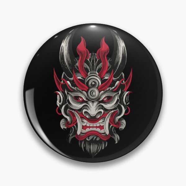 Item preview, red oni mask designed and sold by nour ⭐⭐⭐⭐ ⭐.