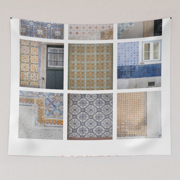 Item preview, Lisbon's Mosaic Wall Tiles Collage designed and sold by PhotosByVille.