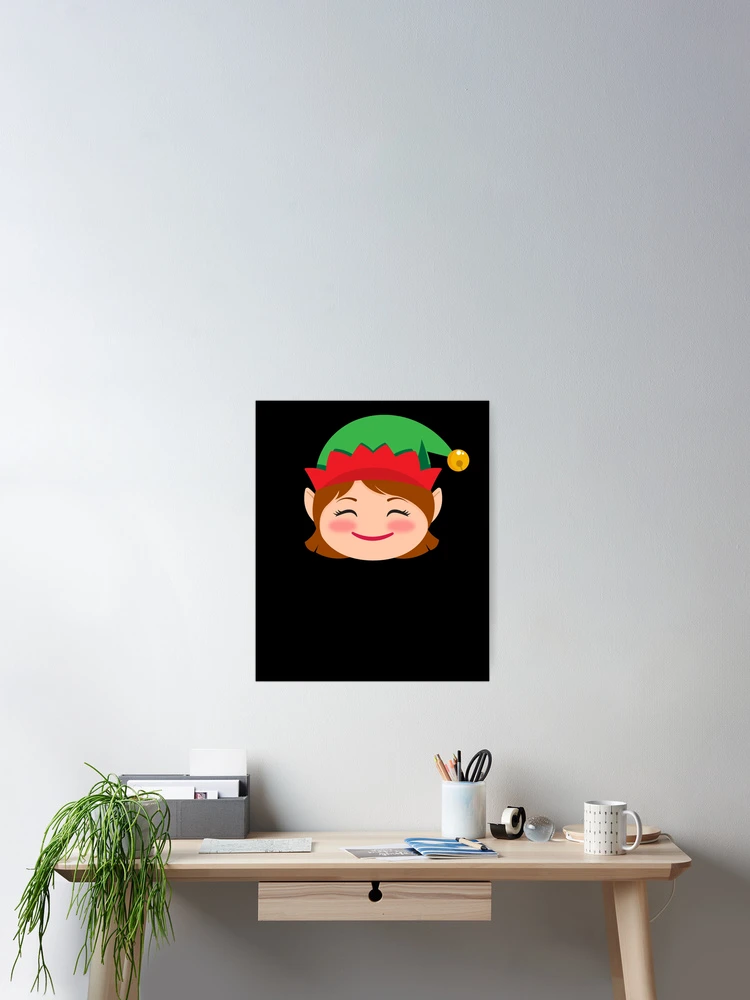 Imagen 2 de 3, Póster con la obra Girl Elf Emoticons Blushing Girl Elf Christmas Elf Emoticon Gear, diseñada y vendida por DynamicDesign.