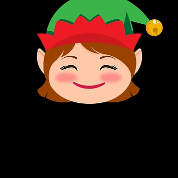 Imagen de la obra Girl Elf Emoticons Blushing Girl Elf Christmas Elf Emoticon Gear de DynamicDesign