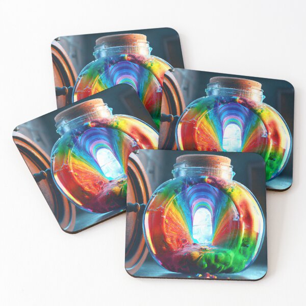 Item preview, Rainbow in a Jar - Colorful Candle Wax Art designed and sold by stine1.