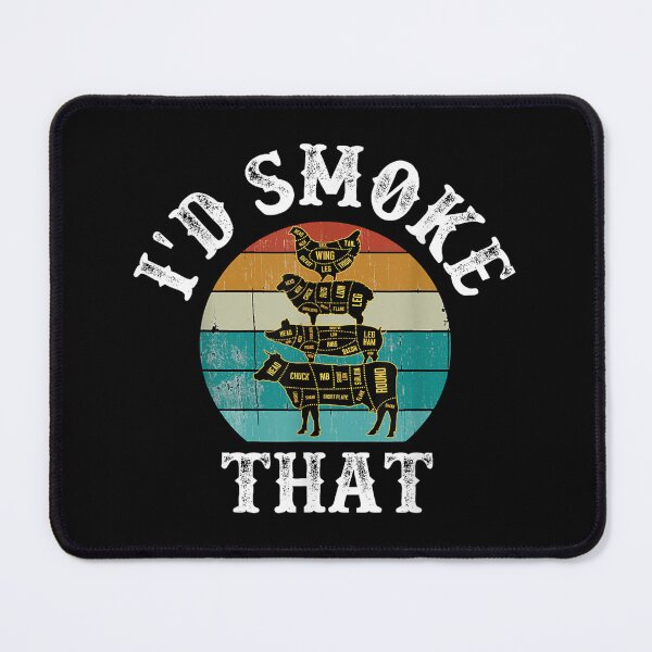 Item preview, Vintage BBQ I'd Smoke That Meat Smoker designed and sold by rewingjadeArt.