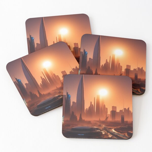 Item preview, Sunrise over New Mars City 01 designed and sold by stine1.