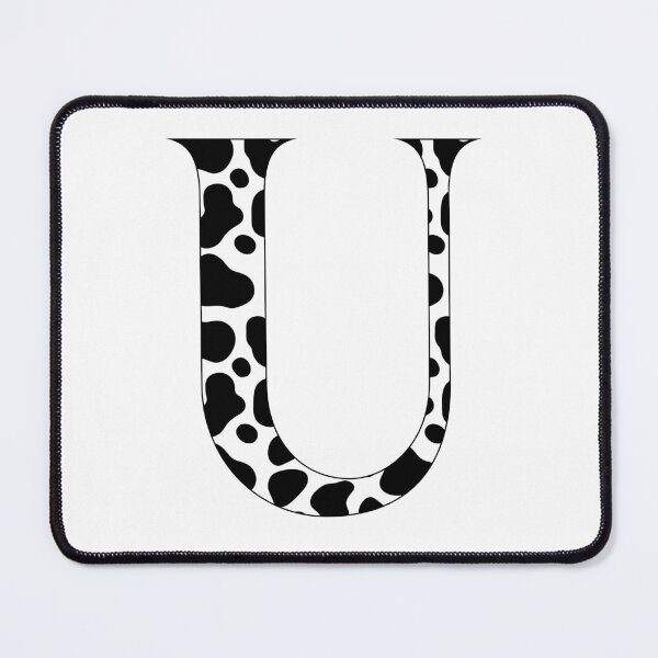 Item preview, Letter U Cow Print Initial designed and sold by NimuehArt.