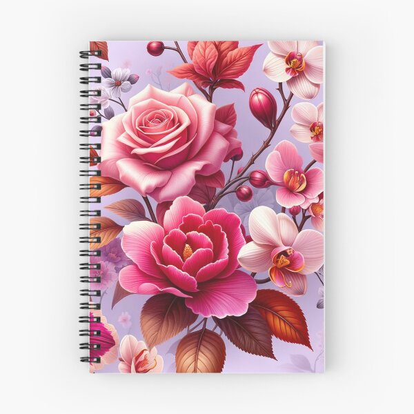 Item preview, Hypnotic garden with Vintage Floral Design featuring Roses, Orchids, Lilies and Cherry Blossoms designed and sold by floraldesigns-v.