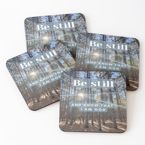 Item preview, Be Still Inspirational Bible Quote  designed and sold by Bridget Swanson.
