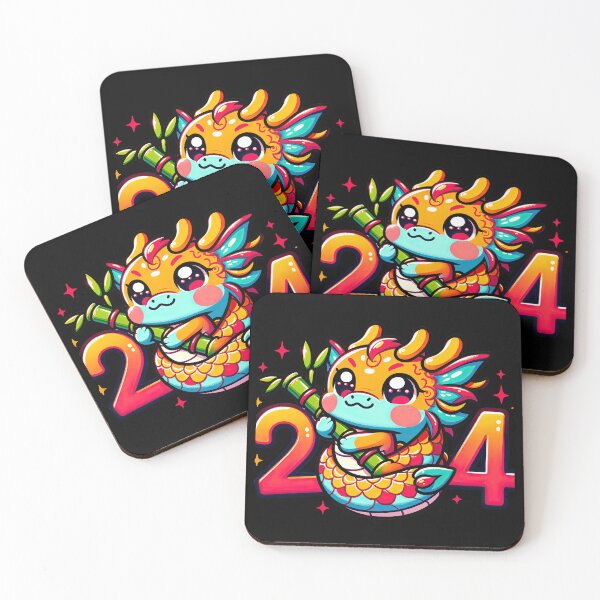 Item preview, Cheerful Dragon Welcoming New Year 2024 designed and sold by MAPDDesigns.